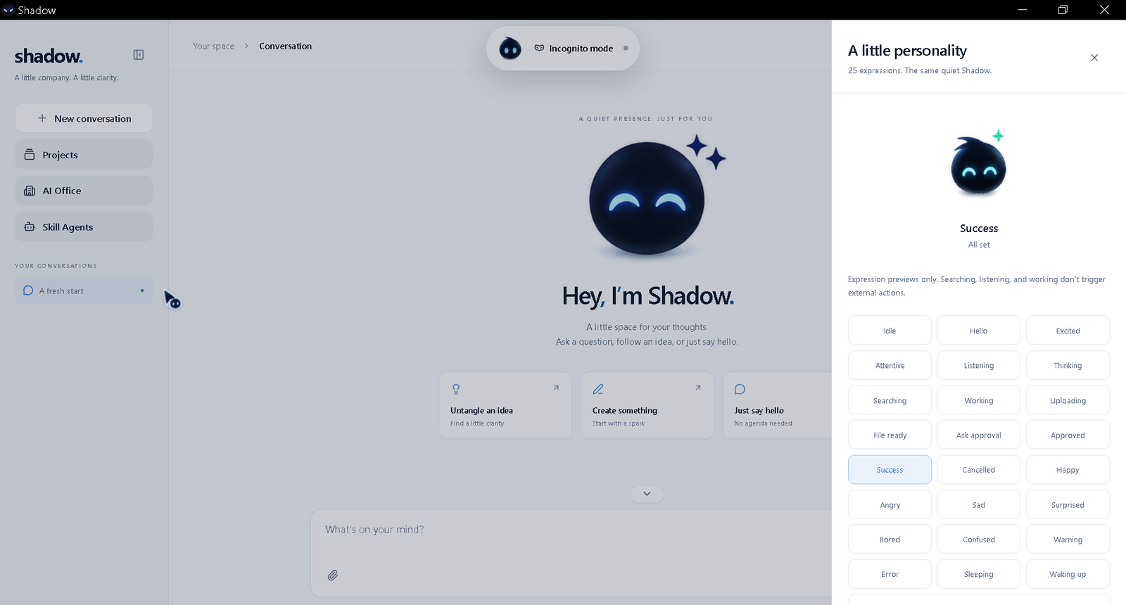 Shadow: AI Companion with Multi-Agent Workflow gallery item 4