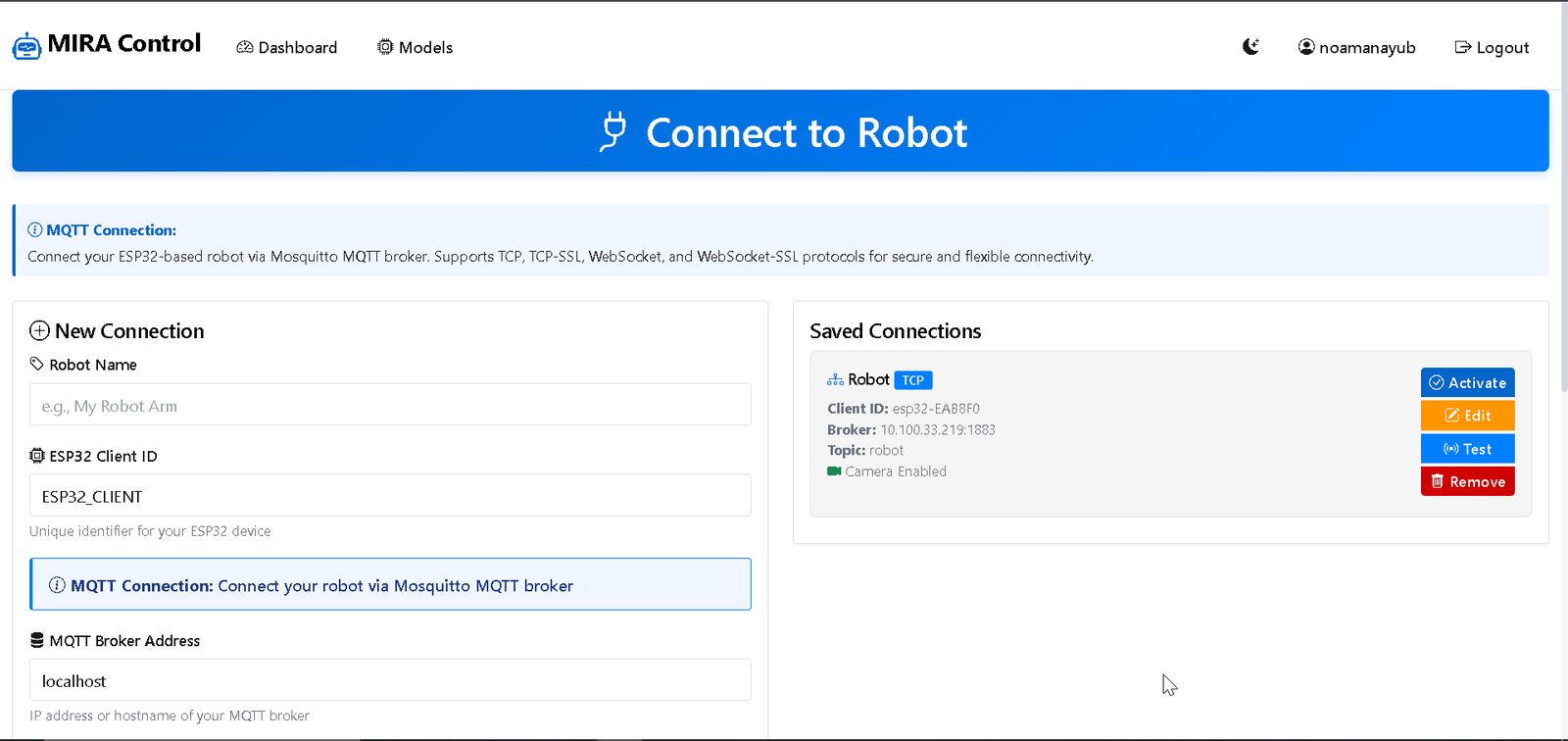 MIRA Robotic Arm Control gallery item 4